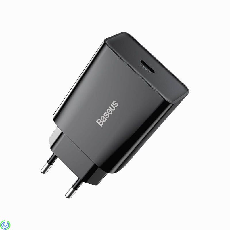 Baseus Speed Mini snabbladdare, USB-C, PD, 3A, 20W (svart), Mini snabbladdare, USB-C, PD, 3A, 20W, Adapter, , Baseus