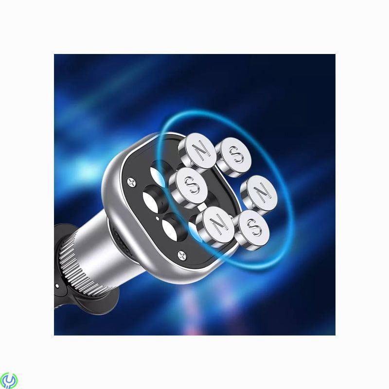 Magnetisk bilhållare för ventilationsgaller, svart/silver, Magnetisk bilhållare för luft/ventilationsgrill KAKUSIGA KSC-736 Lech