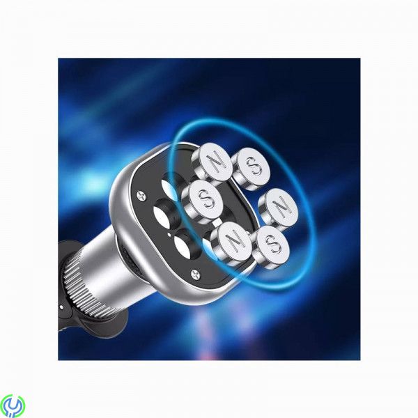 Magnetisk bilhållare för ventilationsgaller, svart/silver, Magnetisk bilhållare för luft/ventilationsgrill KAKUSIGA KSC-736 Lech