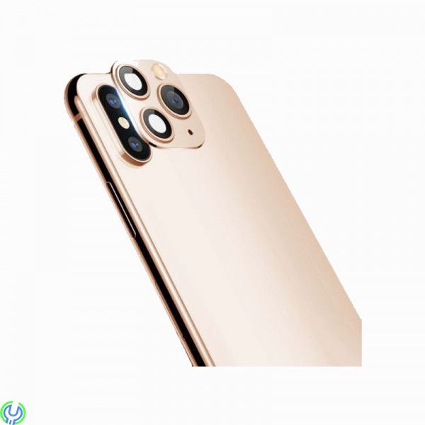 iPhone 11 Pro/11 Pro Max Bakre kameralins Skydd - Guld, Universal Kameralins iPhone 11 Pro/11 Pro Max till iPhone X/XS/XS Max
