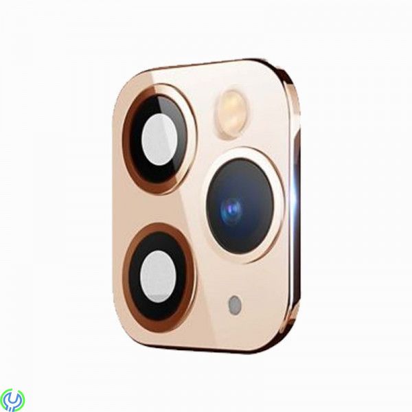 iPhone 11 Pro/11 Pro Max Bakre kameralins Skydd - Guld, Universal Kameralins iPhone 11 Pro/11 Pro Max till iPhone X/XS/XS Max
