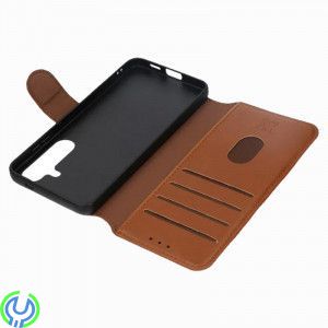 Samsung Galaxy S24 Plånboksfodral Rvelon - Brun, Plånboksfodral till din Samsung Galaxy S24, Galaxy S24, , RVELON