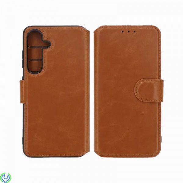 Samsung Galaxy S24 Plånboksfodral Rvelon - Brun, Plånboksfodral till din Samsung Galaxy S24, Galaxy S24, , RVELON