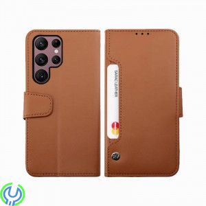 Samsung Galaxy S23 Ultra Plånboksfodral Extra Kortfack Rvelon - Brun, Galaxy S23 Ultra Plånboksfodral, Galaxy S23 Ultra, , RVELO