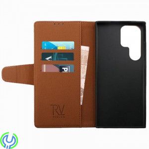 Samsung Galaxy S23 Ultra Plånboksfodral Extra Kortfack Rvelon - Brun, Galaxy S23 Ultra Plånboksfodral, Galaxy S23 Ultra, , RVELO