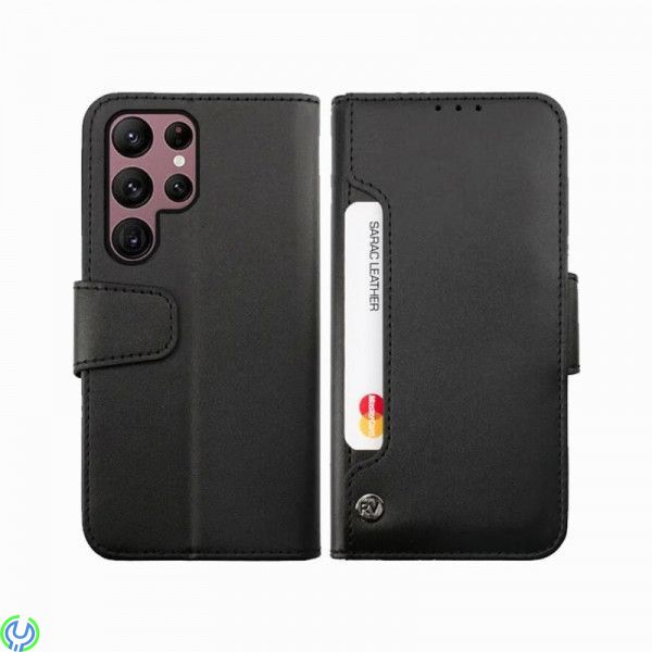 Samsung Galaxy S23 Ultra Plånboksfodral Extra Kortfack Rvelon - Svart, Galaxy S23 Ultra Plånboksfodral, Galaxy S23 Ultra, , RVEL