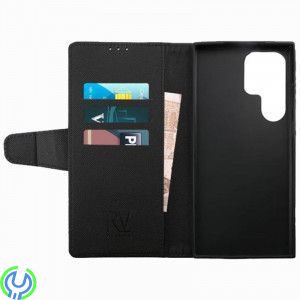 Samsung Galaxy S23 Ultra Plånboksfodral Extra Kortfack Rvelon - Svart, Galaxy S23 Ultra Plånboksfodral, Galaxy S23 Ultra, , RVEL