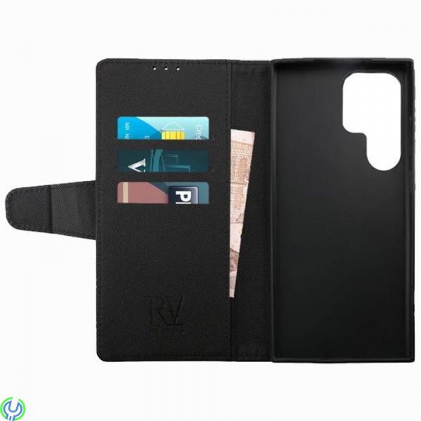 Samsung Galaxy S23 Ultra Plånboksfodral Extra Kortfack Rvelon - Svart, Galaxy S23 Ultra Plånboksfodral, Galaxy S23 Ultra, , RVEL