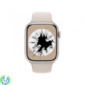 Apple Watch 8 45mm Skärm LCD byte, Original, Råkat tappa din Apple Watch 8 i marken och spräckt skärmen?, Apple Watch Serie 8, ,