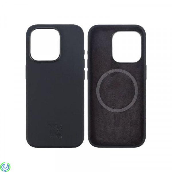iPhone 15 Pro Max Silikonskal Rvelon MagSafe - Svart, Rvelon Silikonskal med Magnet för iPhone 15 Pro Max, iPhone 15 Pro Max, , 