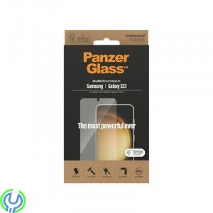PanzerGlass Galaxy S23 Skärmskydd Ultra Wide Fit Genomskinligt, PanzerGlass - Tempered Glass UWF AB för Samsung Galaxy S23, Gala