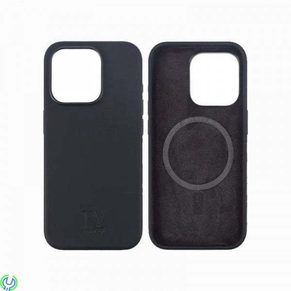 iPhone 15 Pro Silikonskal MagSafe - Svart, ✓ MagSafe funktion ✓ Skyddar mot repor och stötar, iPhone 15 Pro, , RVELON