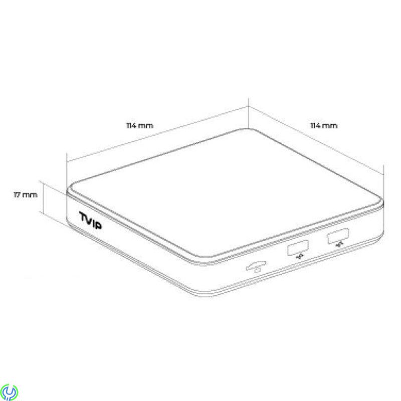 TVIP S-Box v.605 SE, 4K UHD Android o Linux , begagnad, Begagnad TVIP S-Box v.605 SE, Android o Linux 4K Med WiFi 2,4/5 GHz, Beg