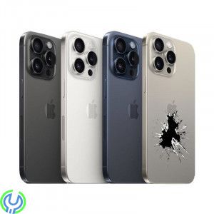 iPhone 15 Pro Max Baksideglas Byte, Vi byter ut hela baksidan på din iPhone 15 Pro Max så den blir som helt ny., iPhone 15 Pro M