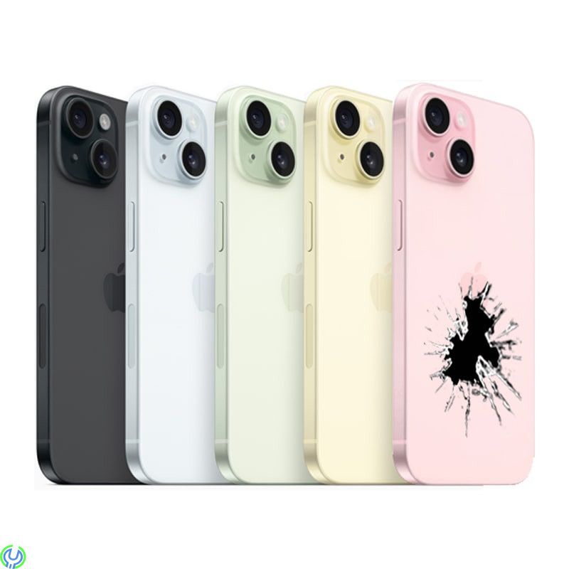 iPhone 15 Baksideglas Byte, Vi byter ut hela baksidan på din iPhone 15 så den blir som helt ny., iPhone 15, , 