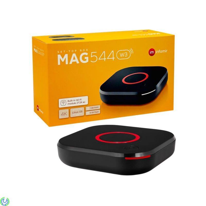 MAG 544w3 IPTV Set Top Box - 4K HDR- Linux WiFi, kraftfull IPTV-box som erbjuder en fantastisk 4K HDR-upplevelse.


, IPTV-Me