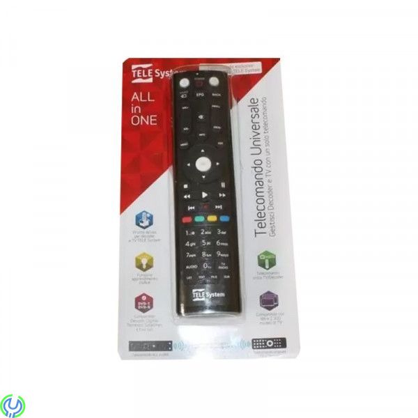 Telesystem Universal Fjärrkontroll Allt i en 2 i 1, Telesystem Universal Fjärrkontroll Allt i en 2 i 1, Tillbehör, , Retal