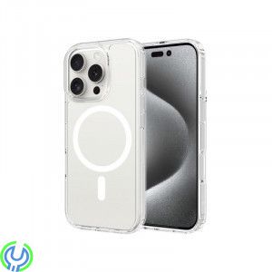 iPhone 16 Pro Mobilskal MagSafe Rvelon - Transparent, Transparent skal med MagSafe, iPhone 16 Pro, , RVELON