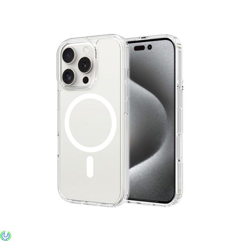 iPhone 16 Pro Mobilskal MagSafe Rvelon - Transparent, Transparent skal med MagSafe, iPhone 16 Pro, , RVELON