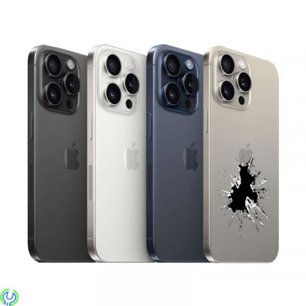 iPhone 15 Pro Max Baksideglas Byte, OEM, Vi byter ut hela baksidan på din iPhone 15 Pro Max så den blir som helt ny., iPhone 15 