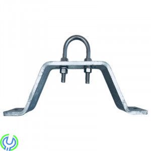 GALVANISERAT kraftig Väggfäste/stolpe 50 mm, Kraftigt varmgalvat fäste, avsett för maströr upp till 50 mm, Nockfäste / Gavelfäst