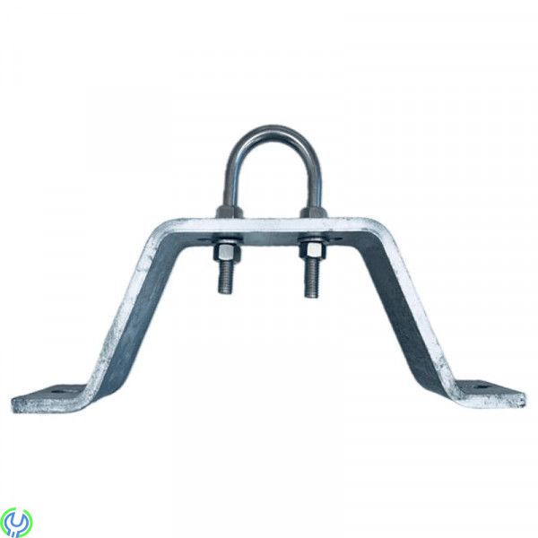 GALVANISERAT kraftig Väggfäste/stolpe 50 mm, Kraftigt varmgalvat fäste, avsett för maströr upp till 50 mm, Nockfäste / Gavelfäst