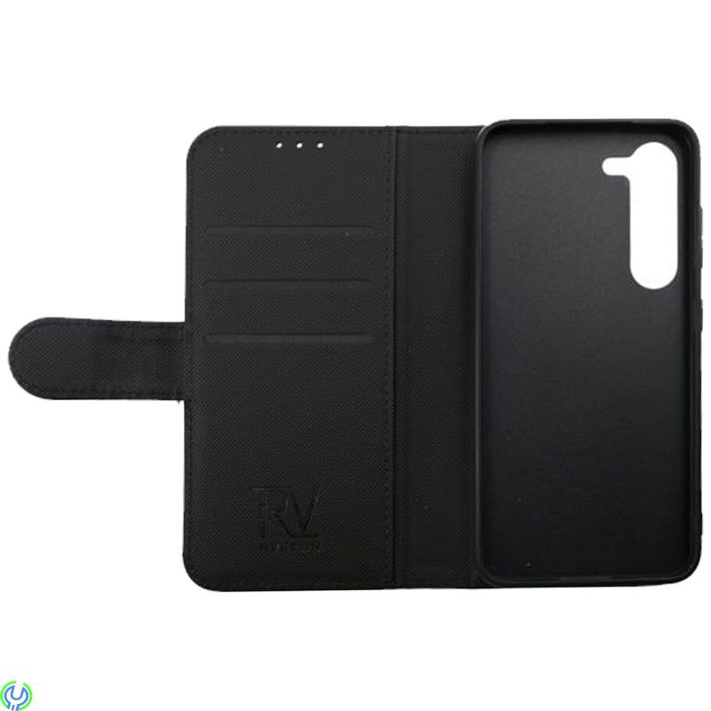 Samsung Galaxy S23 Plånboksfodral Magnet Rvelon - Svart, Plånboksfodral med 4 kortfack, Galaxy S23, , RVELON
