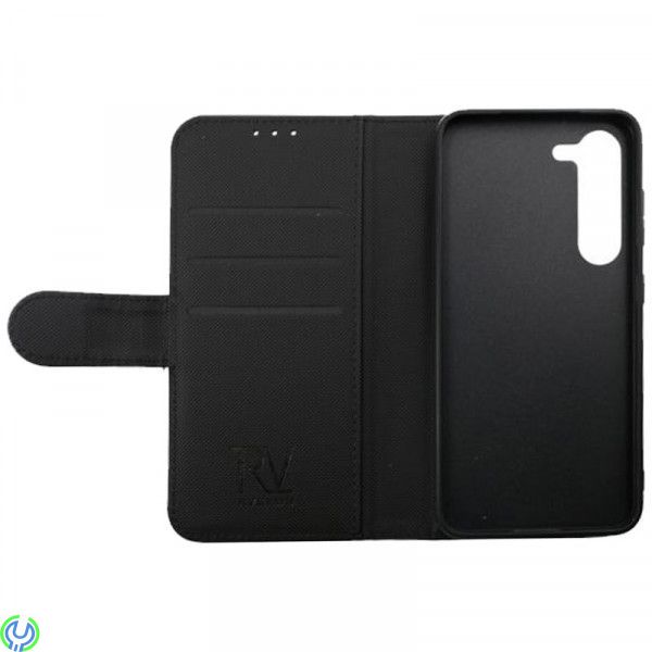 Samsung Galaxy S23 Plånboksfodral Magnet Rvelon - Svart, Plånboksfodral med 4 kortfack, Galaxy S23, , RVELON