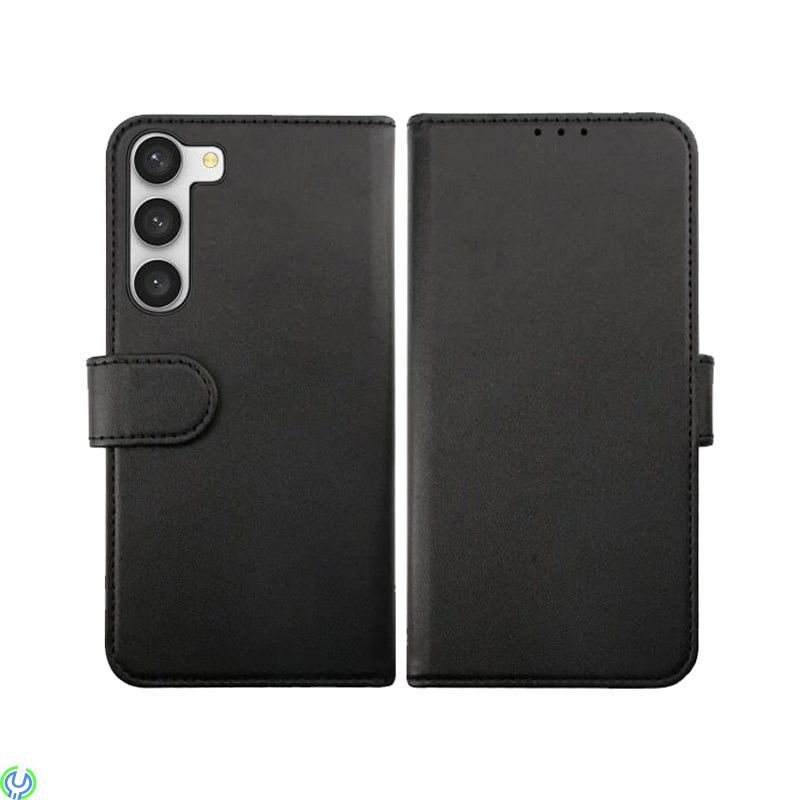 Samsung Galaxy S23 Plånboksfodral Magnet Rvelon - Svart, Plånboksfodral med 4 kortfack, Galaxy S23, , RVELON