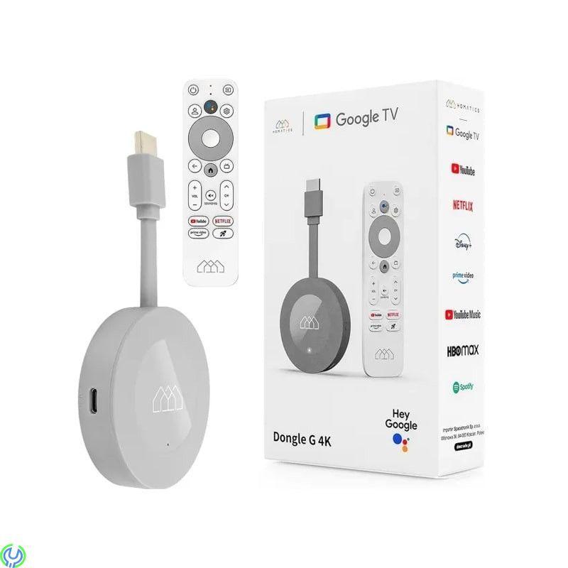 Homatics Dongle G 4K Google TV Chromecast, En kraftfull 4K-dongel med Google TV och Google Assistant för enkel streaming., Homat
