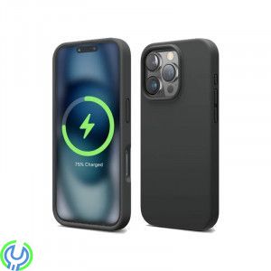 iPhone 16 Pro Mobilskal Silikon Magnet Rvelon - Svart, Silikonskal till iPhone 16 Pro med MagSafe


, iPhone 16 modeller, , R