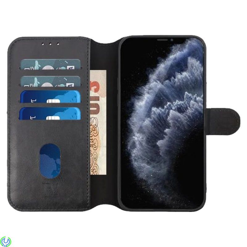 iPhone 13 Plånboksfodral Magnet Rvelon - Svart, Plånboksfodral Magnet till iPhone 13, iPhone 13 modeller, , RVELON