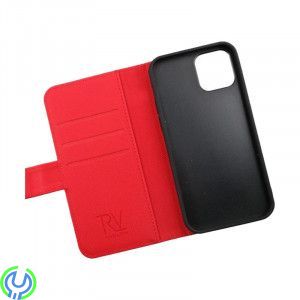 iPhone 13 Plånboksfodral Magnet Rvelon - Röd, Plånboksfodral Magnet till iPhone 13, iPhone 13 modeller, , RVELON
