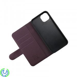 iPhone 13 Plånboksfodral Magnet Rvelon - Mörklila, Plånboksfodral Magnet till iPhone 13, iPhone 13 modeller, , RVELON