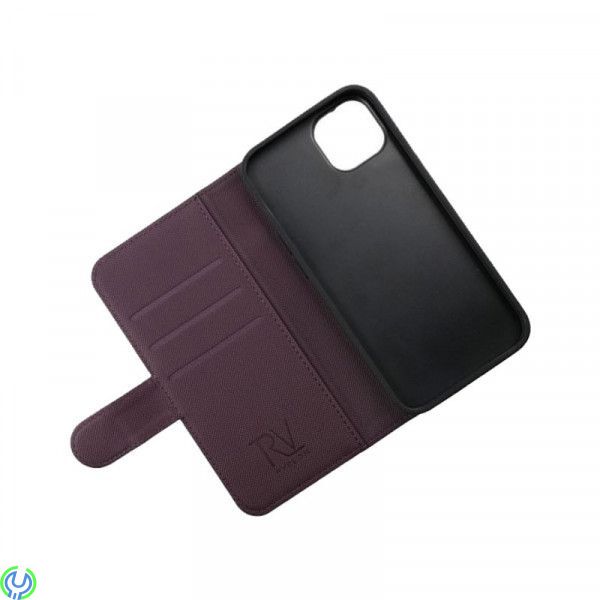 iPhone 13 Plånboksfodral Magnet Rvelon - Mörklila, Plånboksfodral Magnet till iPhone 13, iPhone 13 modeller, , RVELON