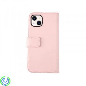 iPhone 13 Plånboksfodral Läder Rvelon - Rosa, Läder plånboksfodral till iPhone 13, iPhone 13 modeller, , RVELON