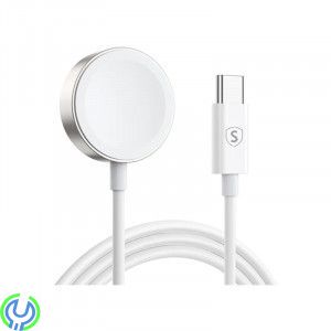 SiGN Magnetisk USB-C Laddare för Apple Watch, 2.5W, 1.2m - Vit, Apple Watch Magnetisk USB-C Laddare, Apple Watch laddare, , SIGN