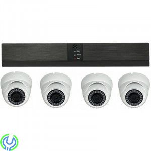 Övervakningssystem NVR-5004EZ-POE 4MP med 4 Kameror, Övervakningssystem NVR PoE 1080P med 4 Kameror IP66 4MP, MellandagsRea, , N