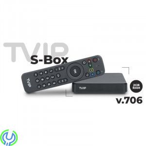 TVIP S-Box v.706 4K Ultra Dual WiFi 4K HD - begagnad, begagnad IPTV Box Android 11, Bluetooth, Dual WiFi 2,4-5 GHz., Begagnade I