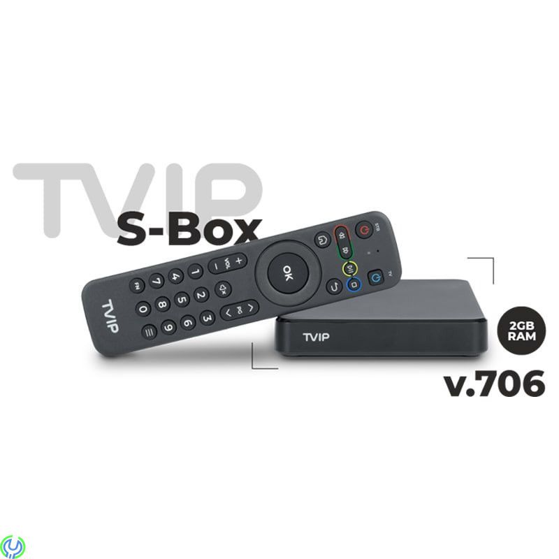TVIP S-Box v.706 4K Ultra Dual WiFi 4K HD - begagnad, begagnad IPTV Box Android 11, Bluetooth, Dual WiFi 2,4-5 GHz., Begagnade I