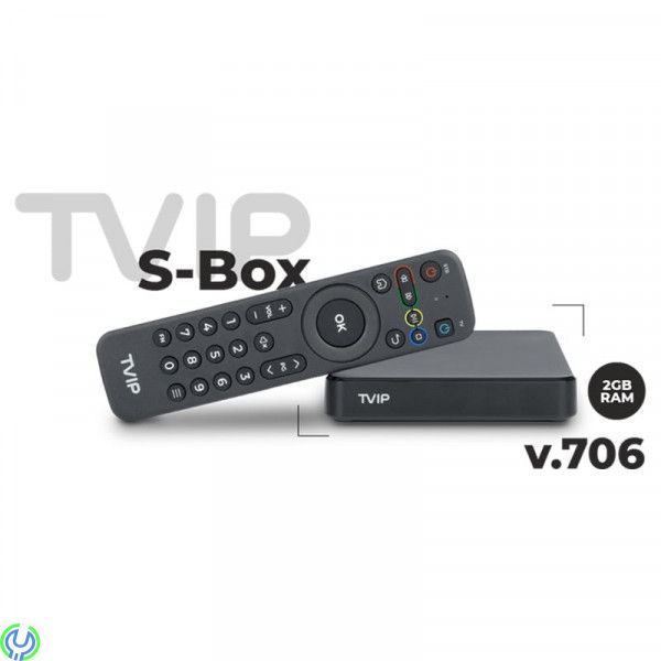 TVIP S-Box v.706 4K Ultra Dual WiFi 4K HD - begagnad, begagnad IPTV Box Android 11, Bluetooth, Dual WiFi 2,4-5 GHz., Begagnade I