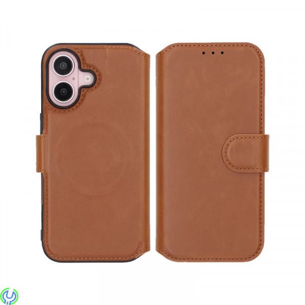 iPhone 16 Plånboksfodral Rvelon - Brun, Plånboksfodral till iPhone 16, iPhone 16, , RVELON