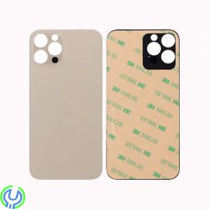 iPhone 12 Pro Baksida Glas med Självhäftande tejp - Guld, Baksida Glas med Självhäftande tejp - Guld, iPhone 12/12 Pro, , Elgruv