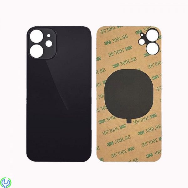 iPhone 12 Baksida Glas med Självhäftande tejp - Svart, Baksida Glas med Självhäftande tejp - Svart, iPhone 12/12 Pro, , Elgruvan