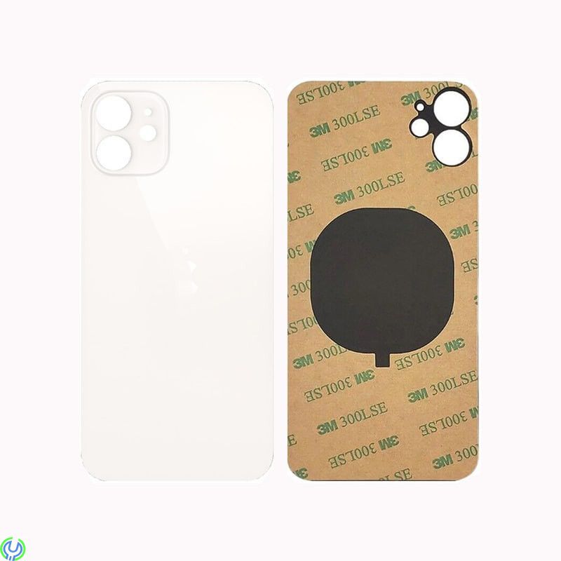 iPhone 12 Baksida Glas med Självhäftande tejp - Vit, Baksida Glas med Självhäftande tejp - Vit, iPhone 12/12 Pro, , Elgruvan