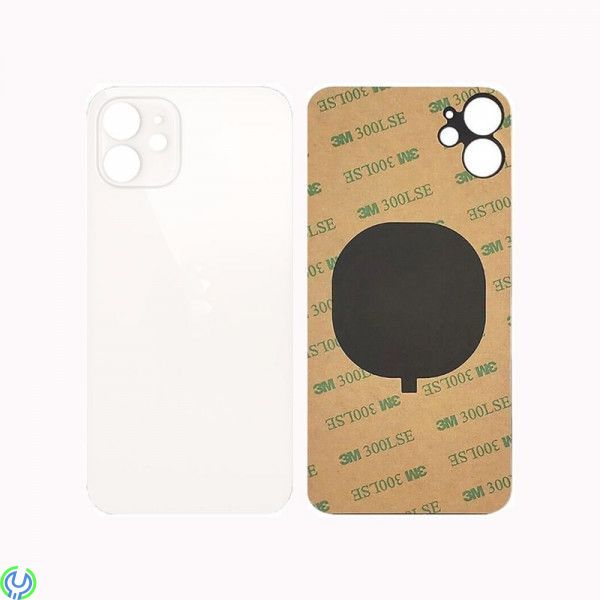 iPhone 12 Baksida Glas med Självhäftande tejp - Vit, Baksida Glas med Självhäftande tejp - Vit, iPhone 12/12 Pro, , Elgruvan