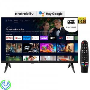 Palco TV LED 24 tum SMART TS24 SMG14, 12v/220v för husbilar, Certifierade Android TV™ med inbyggd (DVB-T2/DVB-S2), 12 Volt TV, ,