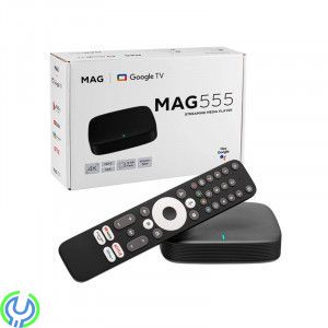 MAG 555 IPTV Set Top Box 4K Google TV Dual-Band WIFI, Android, 2GB RAM 4K UHD, Bluetooth 5.0, Infomir MAG, , Infomir