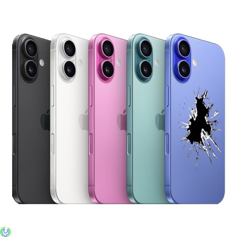 iPhone 16 Baksideglas Byte, Vi byter ut hela baksidan på din iPhone 16 så den blir som helt ny., iPhone 16, , 