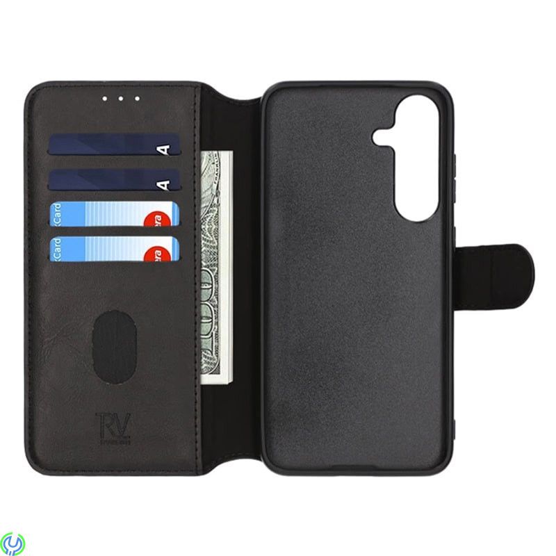 Rvelon plånboksfodral-Samsung S25 Plus Svart, Magnetfodral till Samsung S25 Plus, Samsung S25, , RVELON